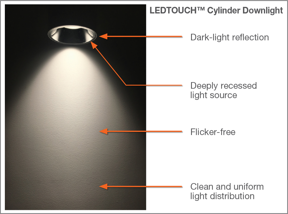 LEDTOUCH CYLINDER DOWNLIGHT 6 INCH OSRAM