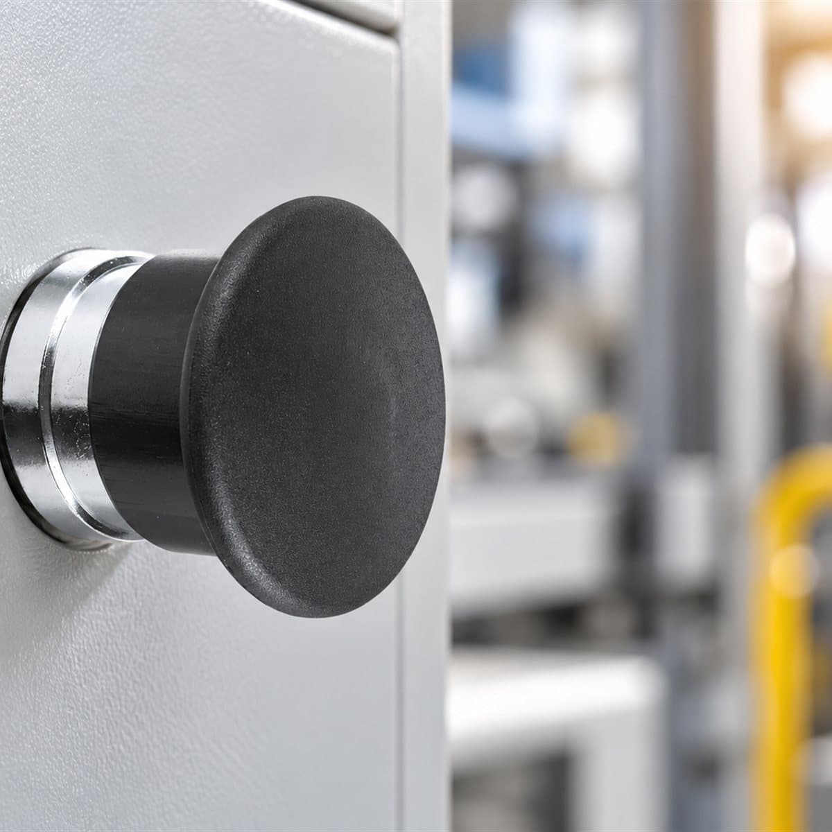 Đầu nút nhấn đầu nấm Harmony XB4 Schneider đã lắp đặt trong nhà