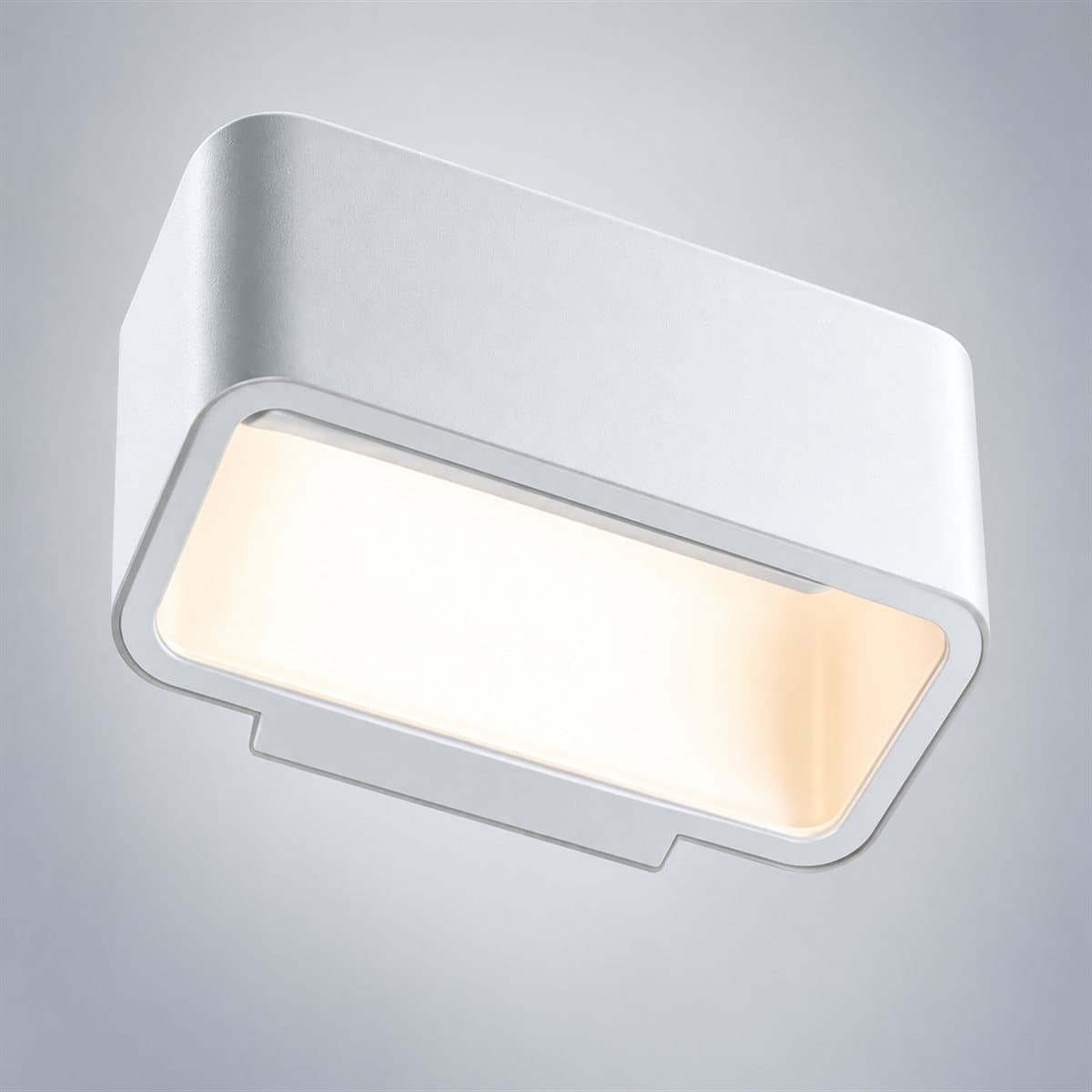 Đèn gắn tường ngoài trời LED NBL2721 Panasonic chụp góc nghiêng 3/4, thấy rõ thân và cạnh bên