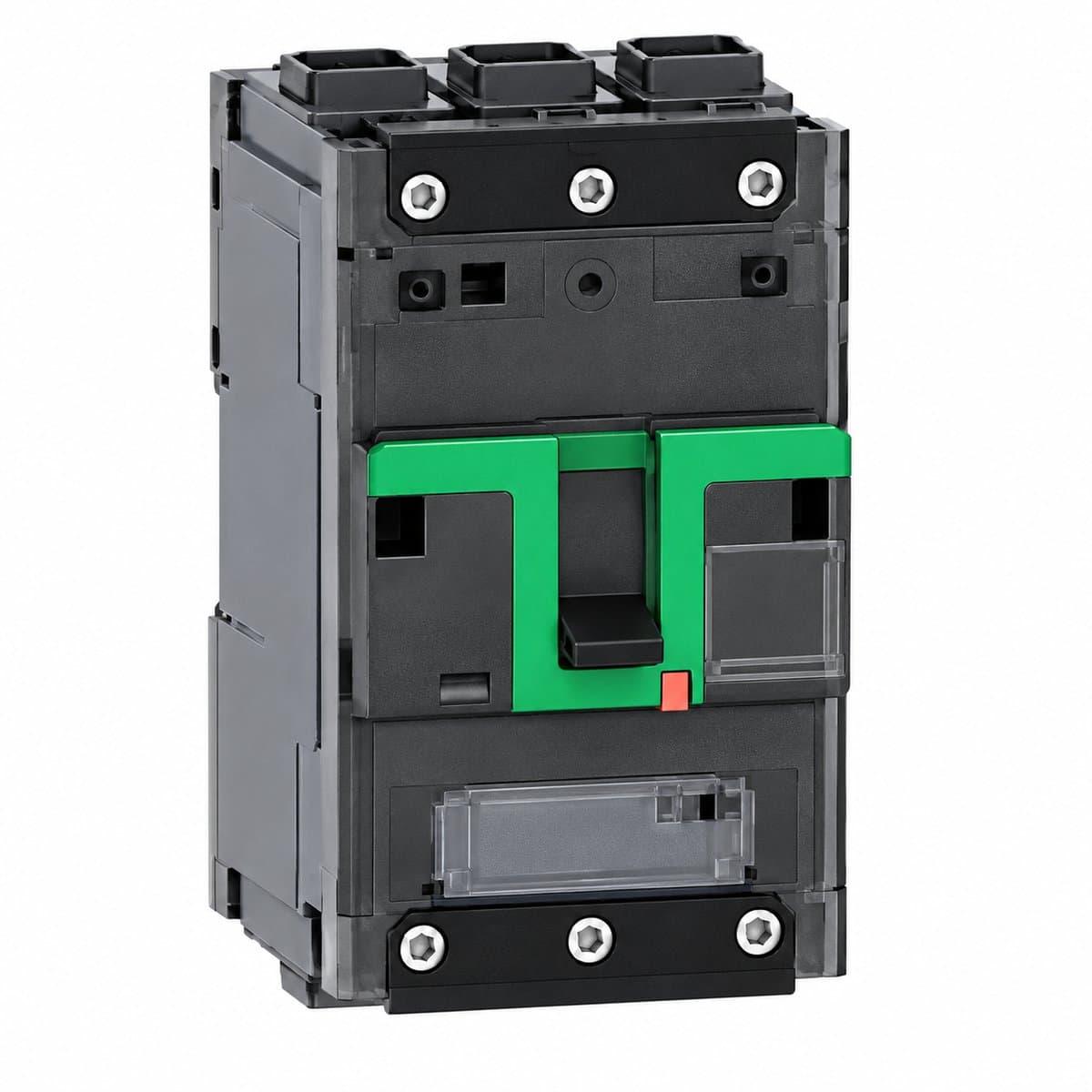 MCCB ComPacT NSXm Schneider trên nền trắng, ảnh sản phẩm chính diện