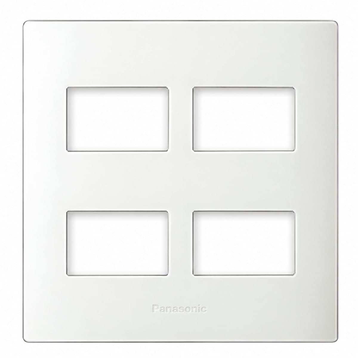 Mặt dùng cho 4 thiết bị Halumie Panasonic trên nền trắng, ảnh sản phẩm chính diện