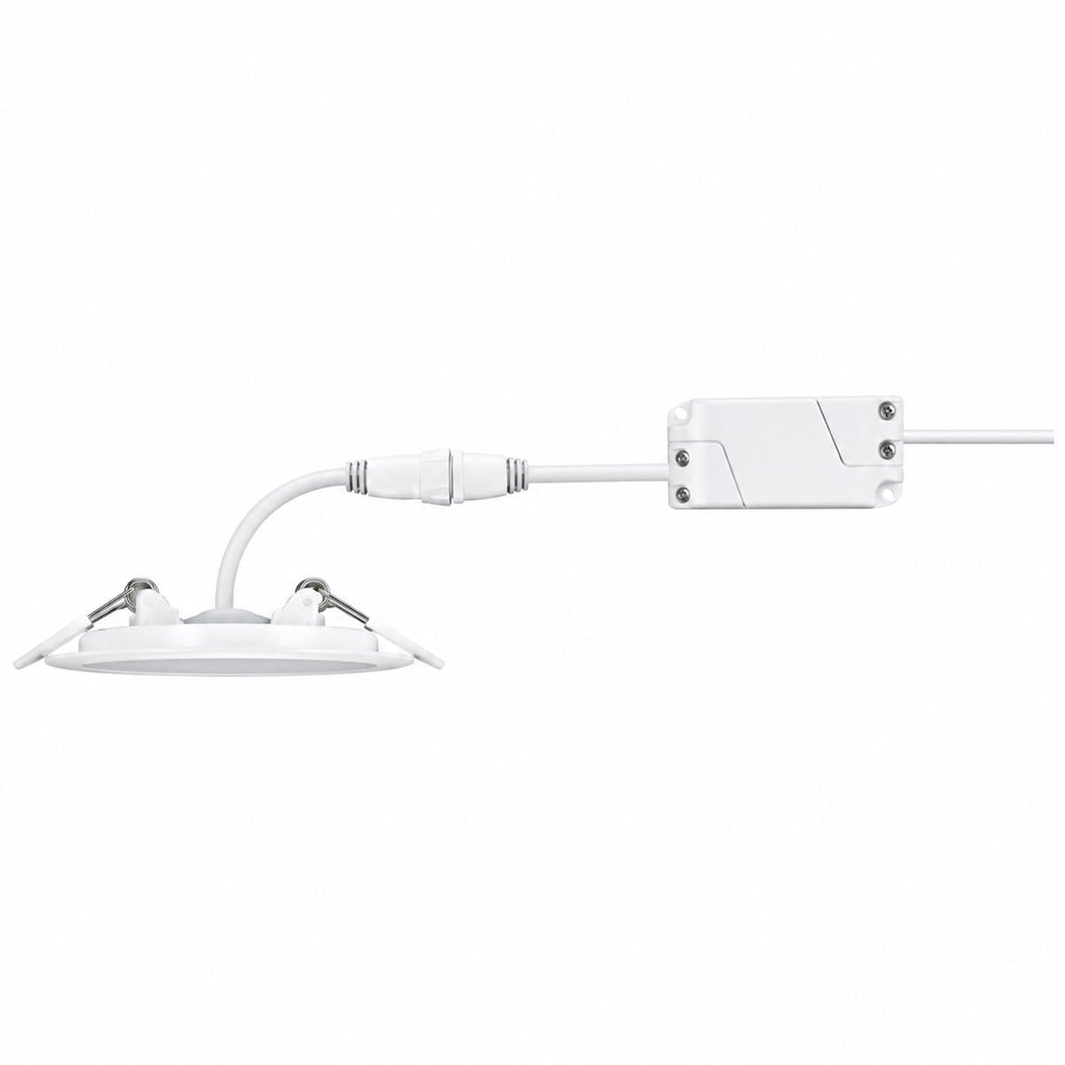 Đèn LED âm trần siêu mỏng DL262 Philips trên nền trắng, ảnh sản phẩm chính diện