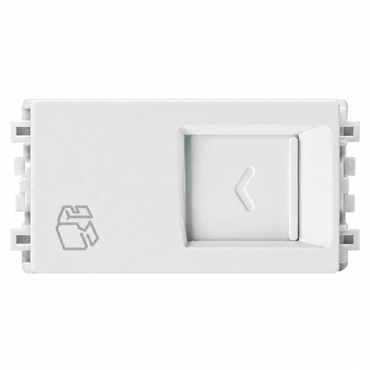 Ổ data cat6 ZENcelo A Schneider trên nền trắng, ảnh sản phẩm chính diện