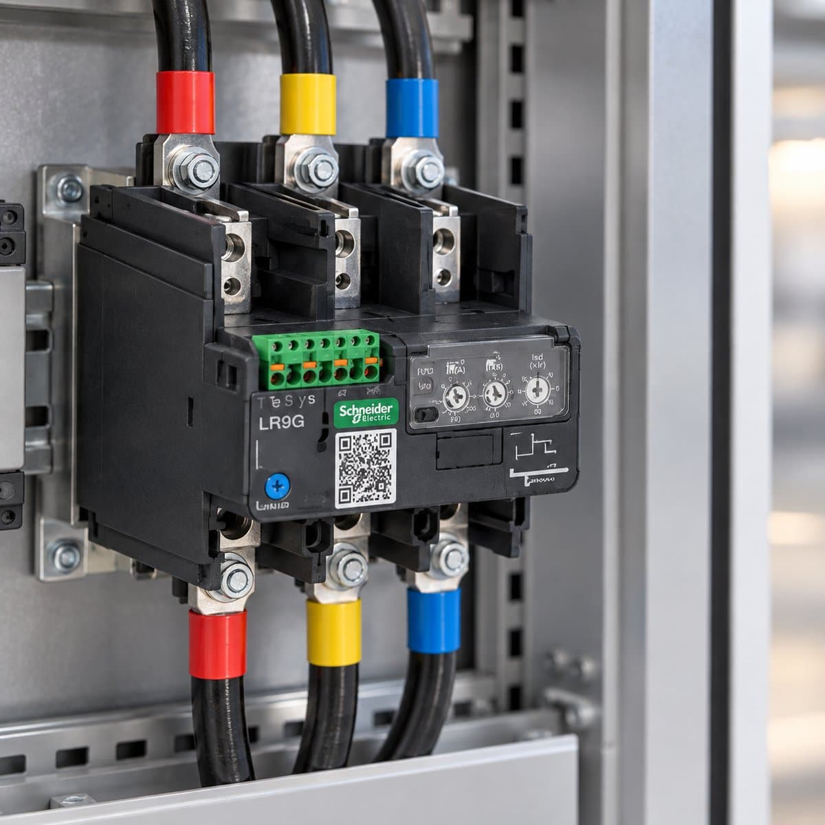 Rơ le bảo vệ TeSys Giga LR9G Schneider đã lắp đặt trong nhà