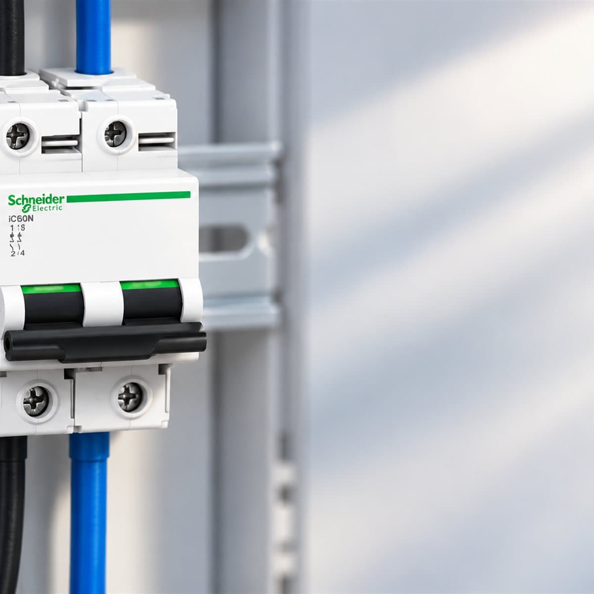 MCB Acti9 C120H Schneider đã lắp đặt trong nhà