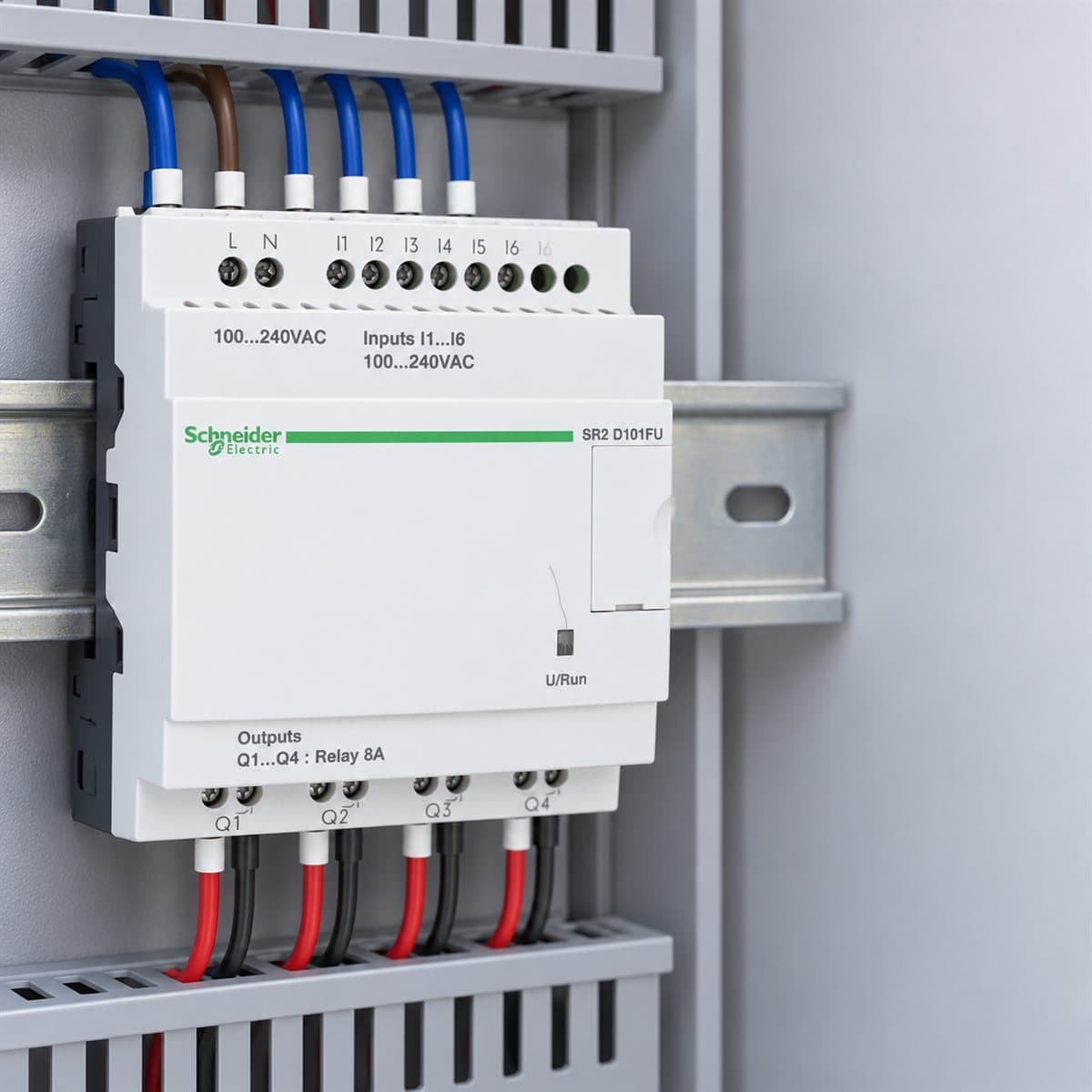 Rơ le thông minh Zelio Logic Compact, không màn hình Schneider đã lắp đặt trong nhà