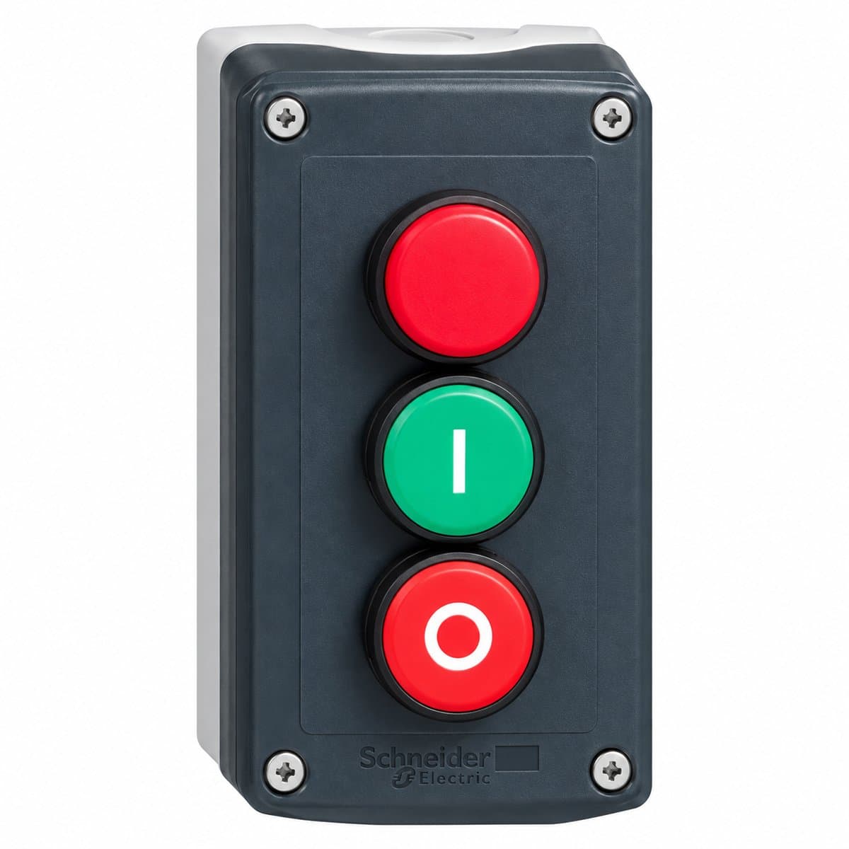 Trạm điều khiển - Harmony XAL Schneider trên nền trắng, ảnh sản phẩm chính diện