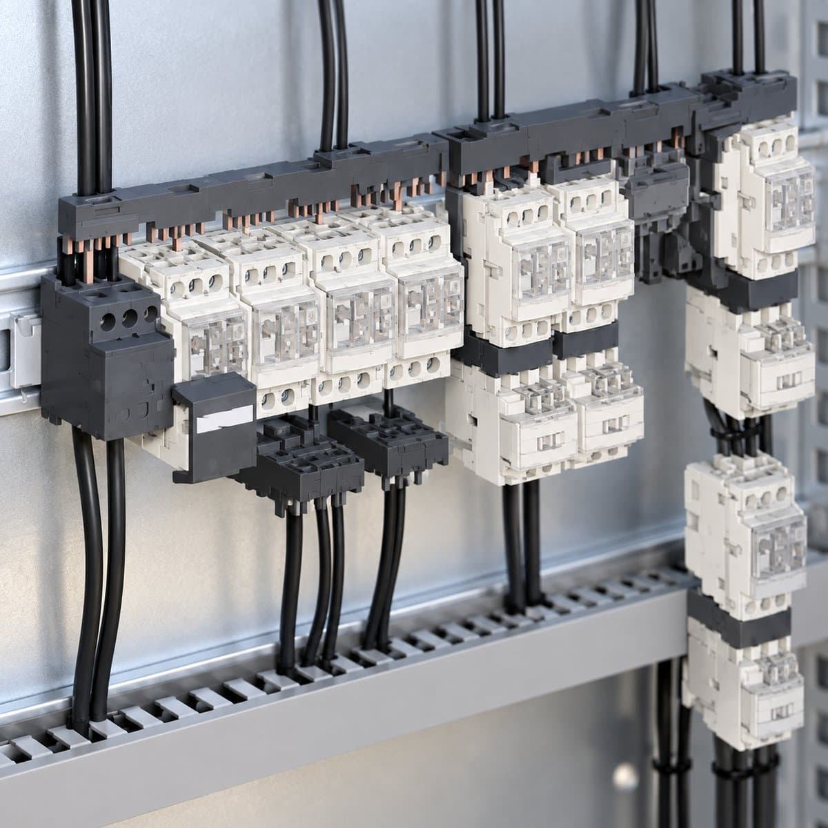 Phụ kiện TeSys GV2 Schneider đã lắp đặt trong nhà