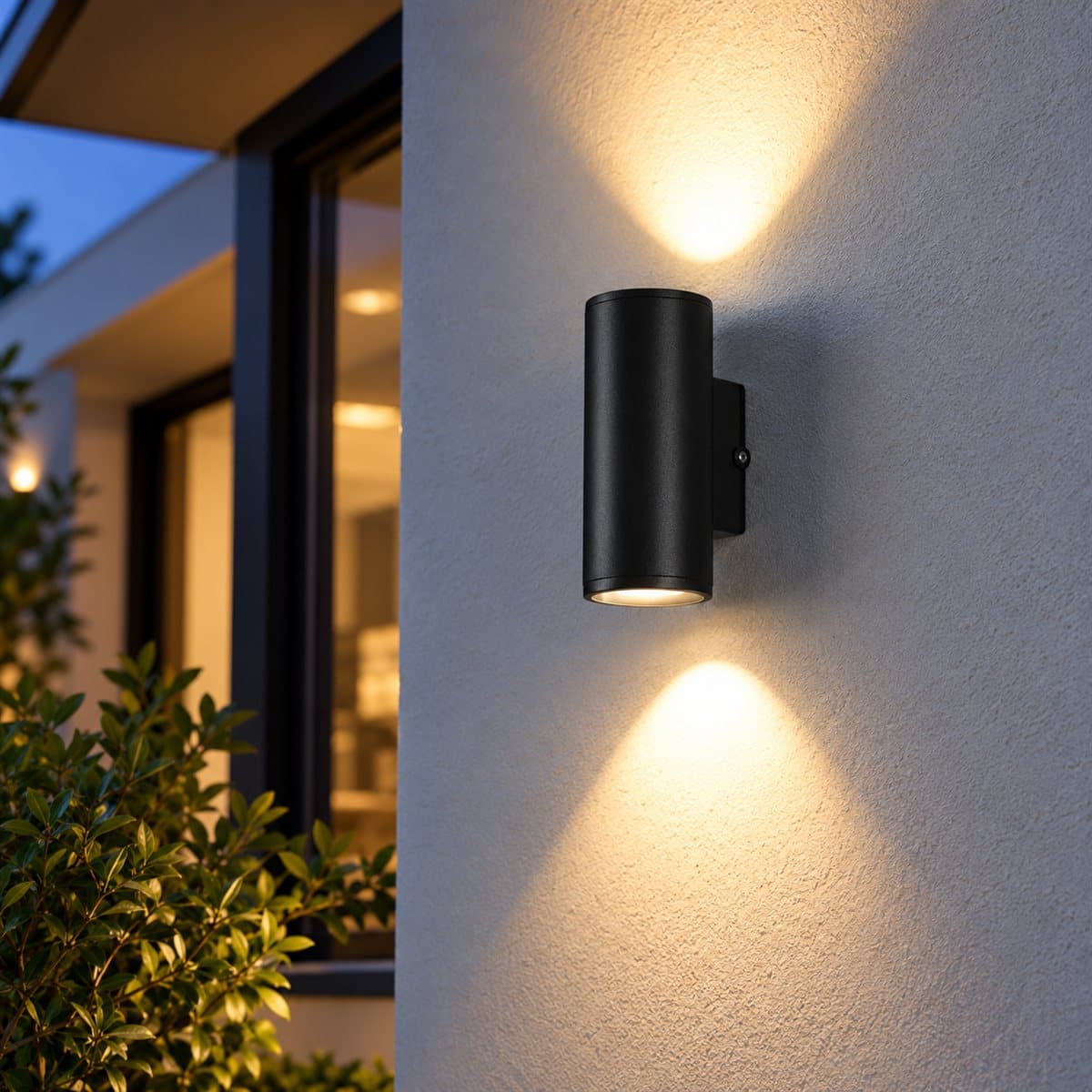 Đèn ngoài trời Stella NBLS22512 Panasonic đã lắp đặt, đang chiếu sáng