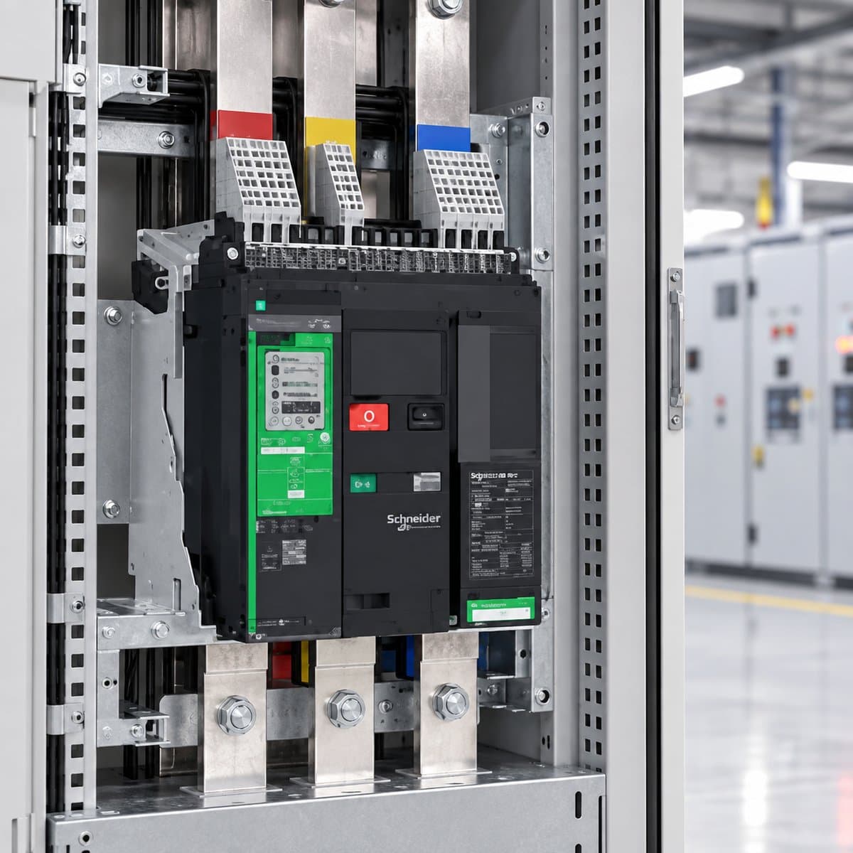 ACB MasterPacT MTZ2 và MTZ3 800-6300A Schneider đã lắp đặt trong nhà