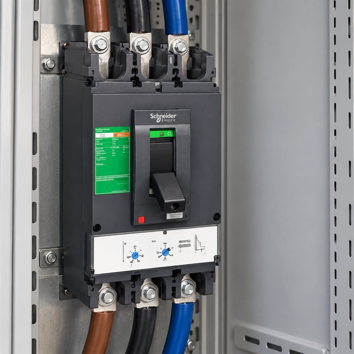 MCCB EasyPact CVS400/630 loại cố định Schneider đã lắp đặt trong nhà