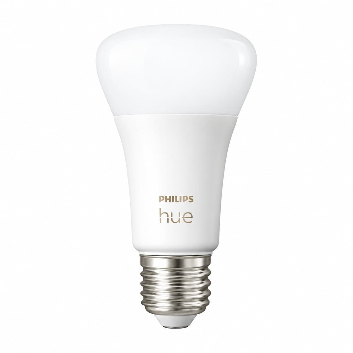 Bóng đèn thông minh Hue A60 E27 Philips trên nền trắng, ảnh sản phẩm chính diện