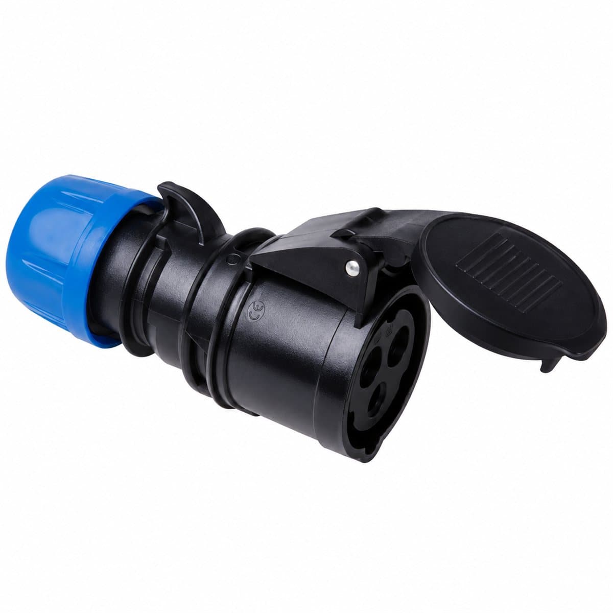 Ổ cắm nối loại không kín nước PCE Panasonic trên nền trắng, ảnh sản phẩm chính diện