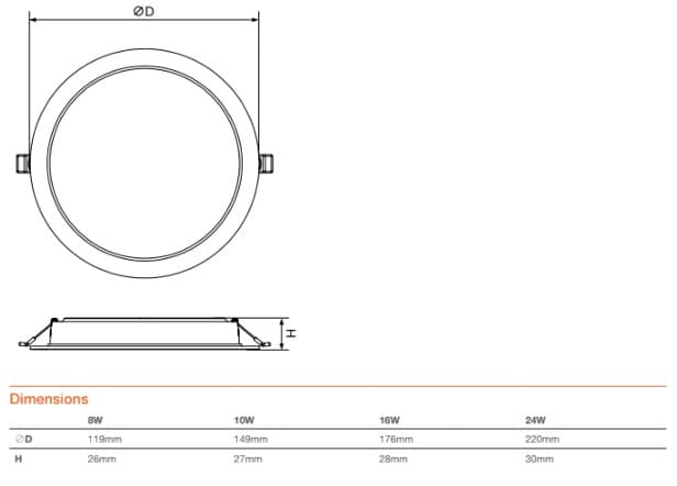 LCM DL V4 8W 830/840/865 4IN VS90 OSRAM 2