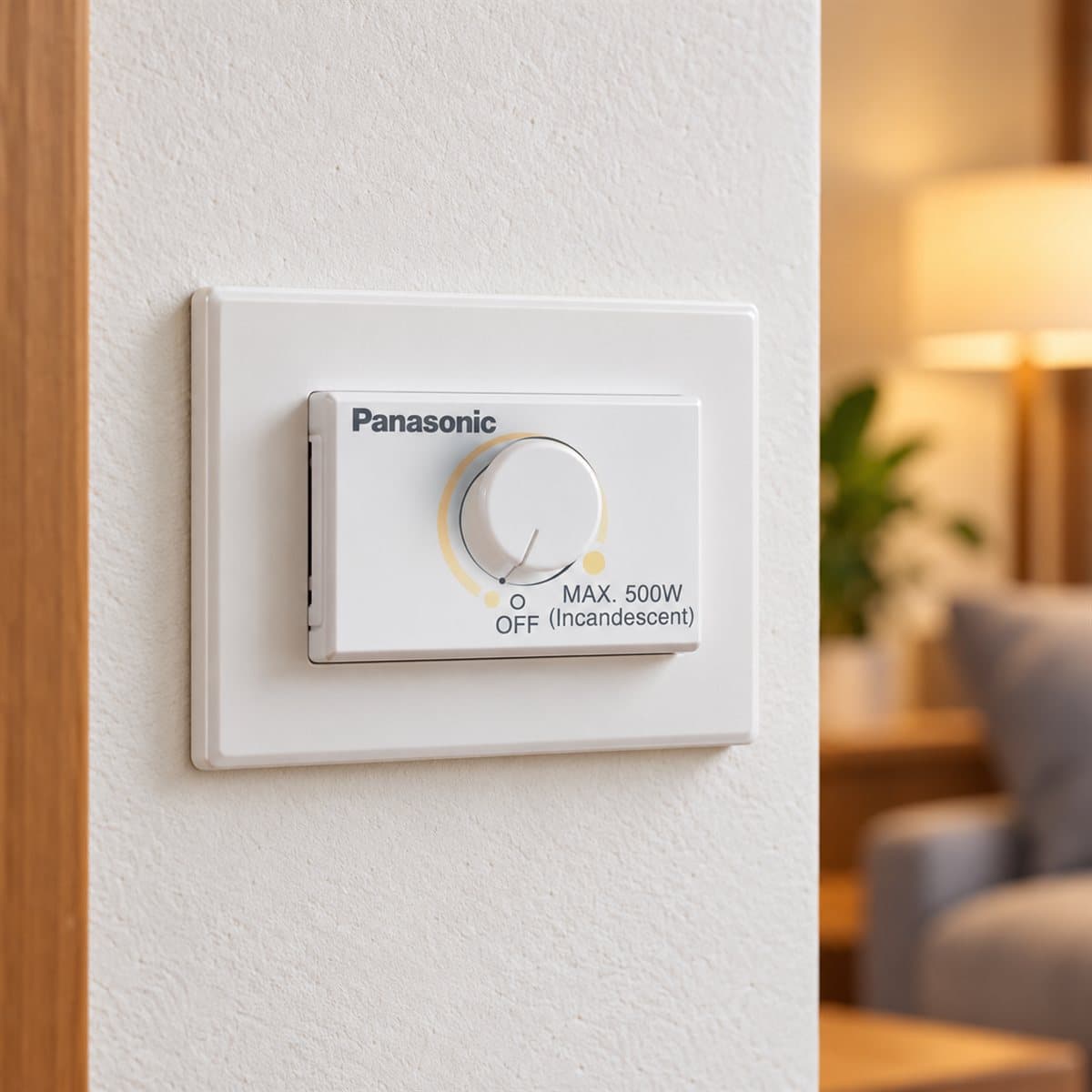 Bộ điều chỉnh độ sáng đèn Full Color Wide Panasonic đã lắp đặt trong nhà