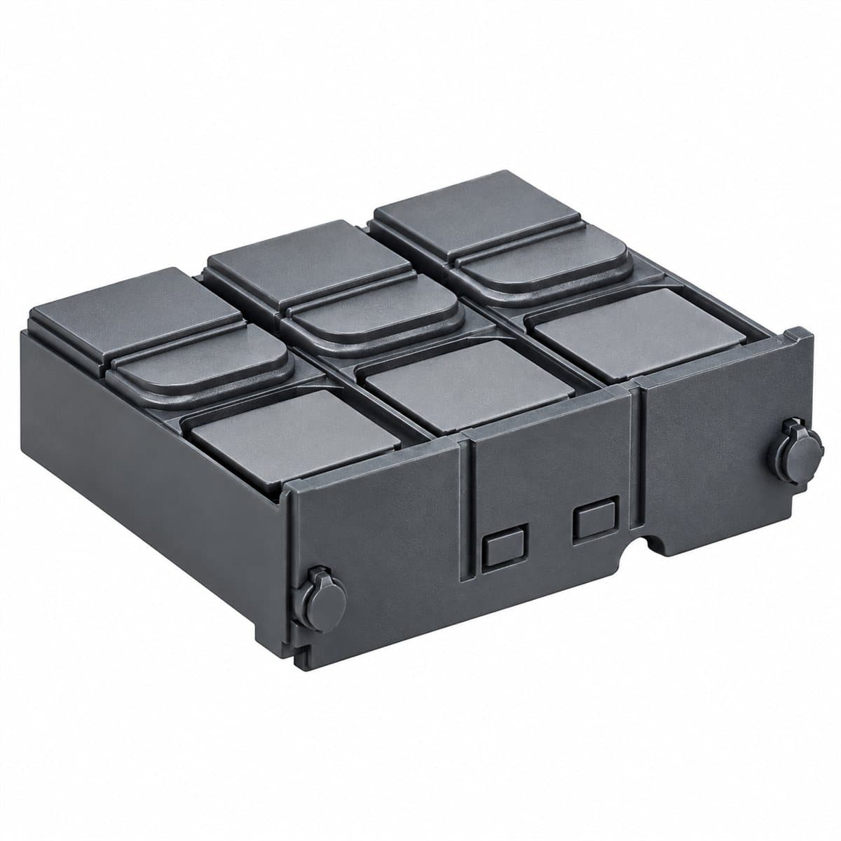 Nắp che đầu cực ngắn cho MCCB ComPacT NSX Schneider trên nền trắng, ảnh sản phẩm chính diện