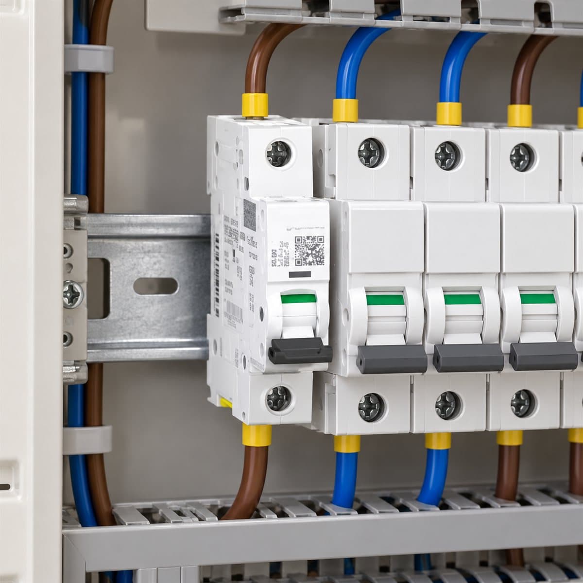 MCB Acti9 iC60H Schneider đã lắp đặt trong nhà
