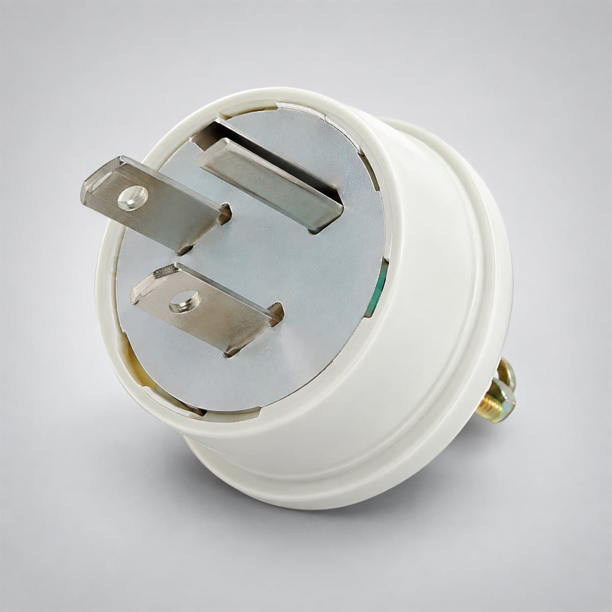 Chuông điện Panasonic chụp góc nghiêng 3/4, thấy rõ mặt và cạnh bên