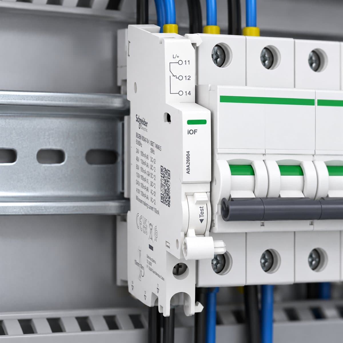 Tiếp điểm phụ & báo lỗi cho Acti9 iC60 Schneider đã lắp đặt trong nhà
