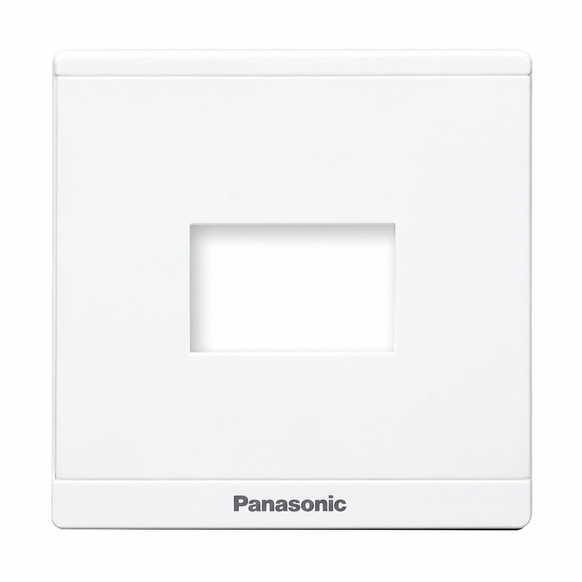Mặt vuông dùng cho 1 thiết bị Moderva Panasonic trên nền trắng, ảnh sản phẩm chính diện