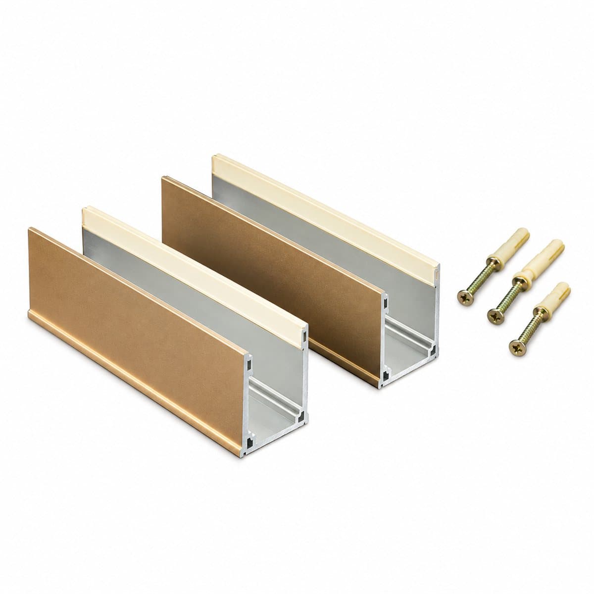 Đèn Nẹp gắn tường nhôm LED dây ngoài trời Panasonic trên nền trắng, ảnh sản phẩm chính diện