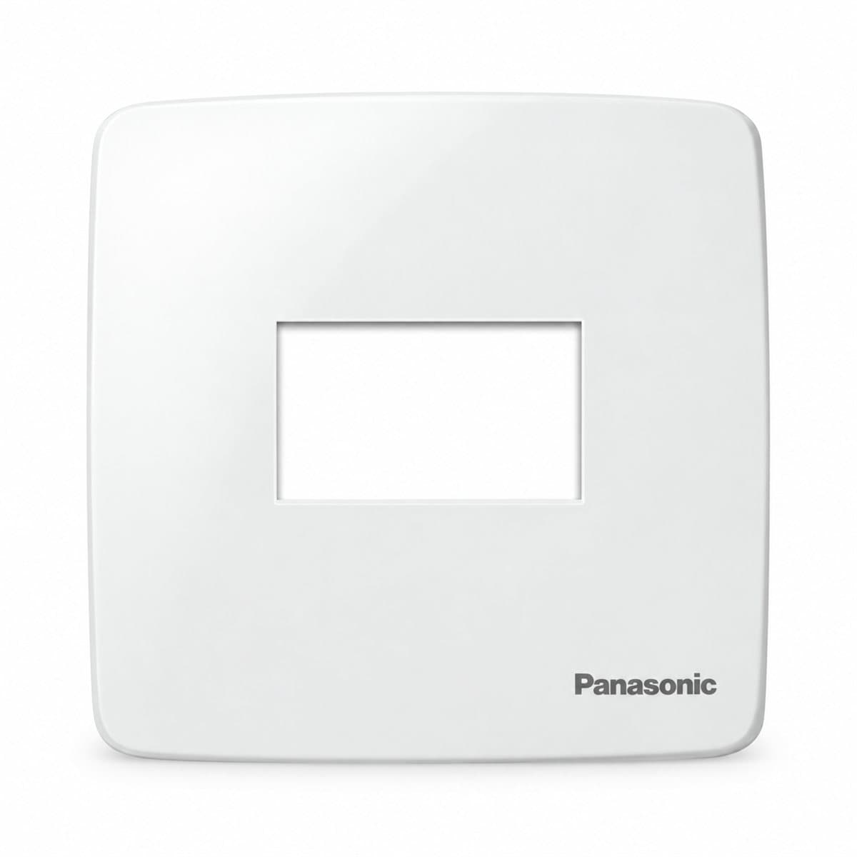 Mặt vuông dùng cho 1 thiết bị Minerva Panasonic trên nền trắng, ảnh sản phẩm chính diện