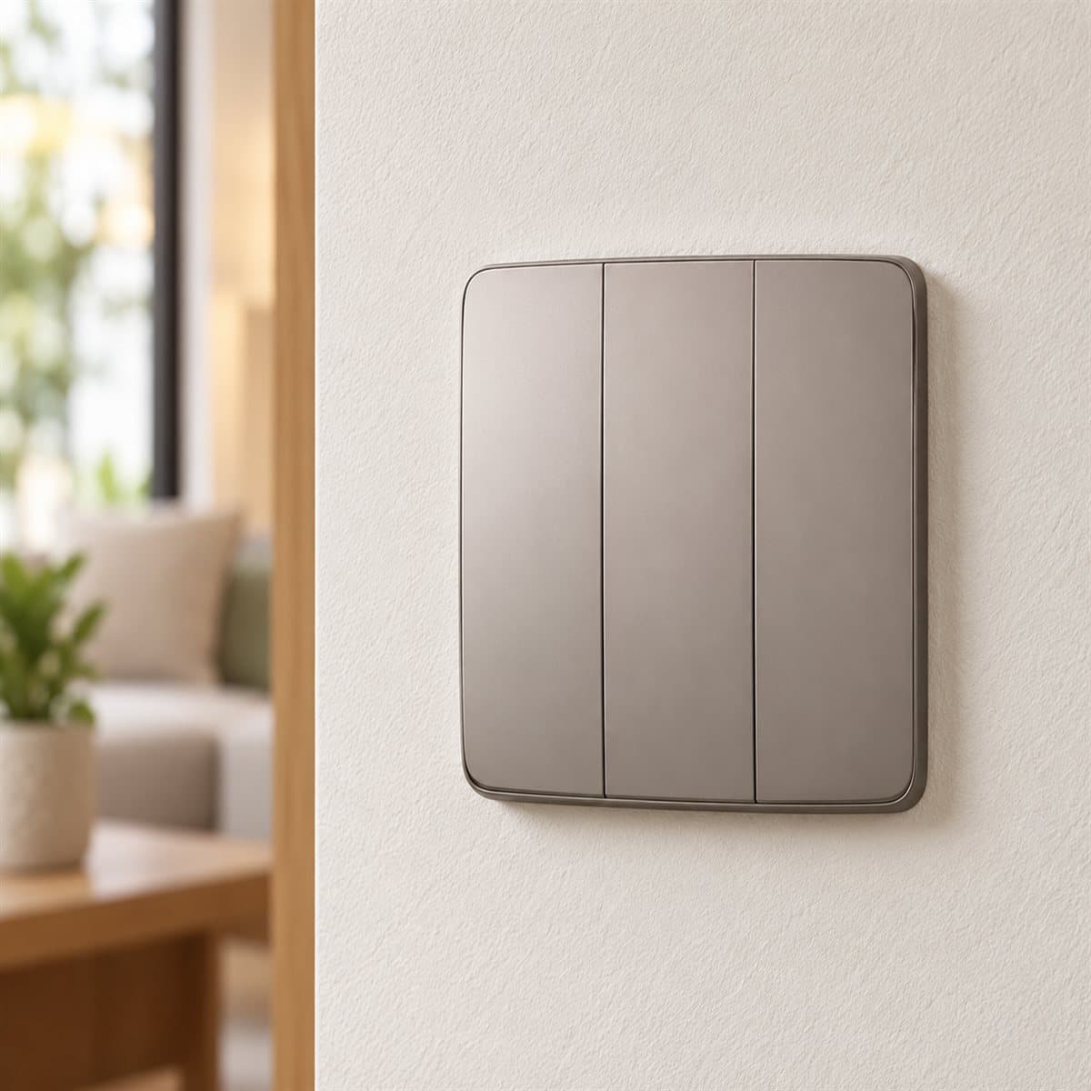 Bộ 3 công tắc C, 2 chiều, cắm nhanh Minerva Panasonic đã lắp đặt trong nhà