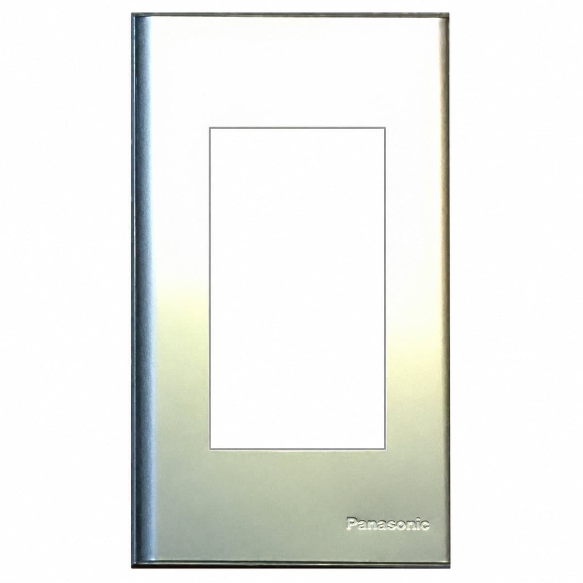 Mặt nhôm dùng cho 3 thiết bị Full Color Wide Panasonic trên nền trắng, ảnh sản phẩm chính diện