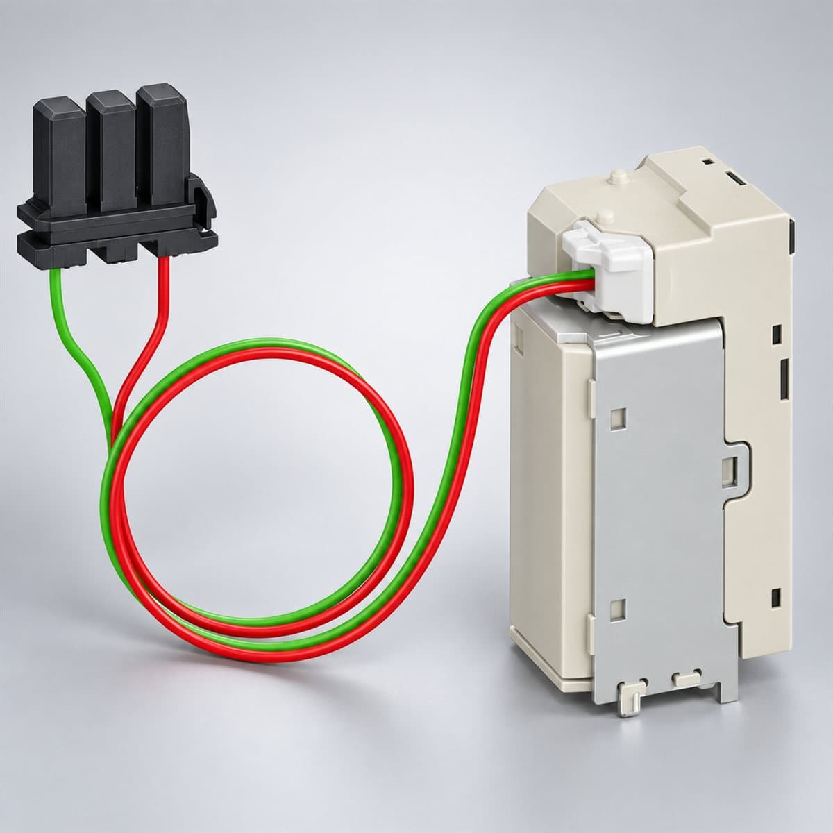 Cuộn cắt (MX) MasterPacT MTZ1 Schneider chụp góc nghiêng 3/4, thấy rõ mặt và cạnh bên