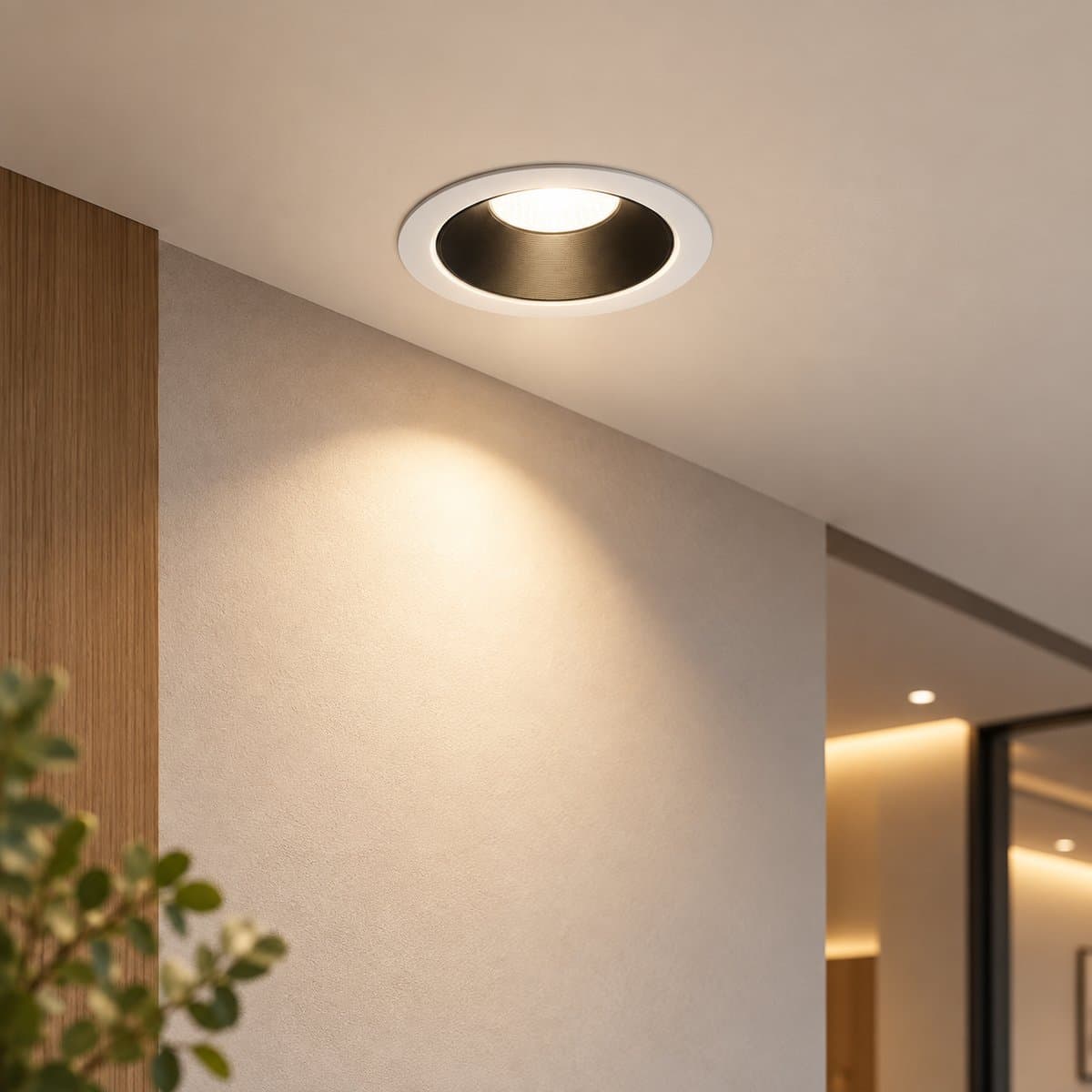 Đèn LED spotlight âm trần RS280 G2 Philips đã lắp đặt, đang chiếu sáng