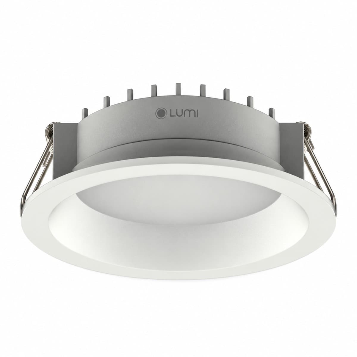 Đèn Downlight âm trần 12W 105° Tunable white Lumi trên nền trắng, ảnh sản phẩm chính diện