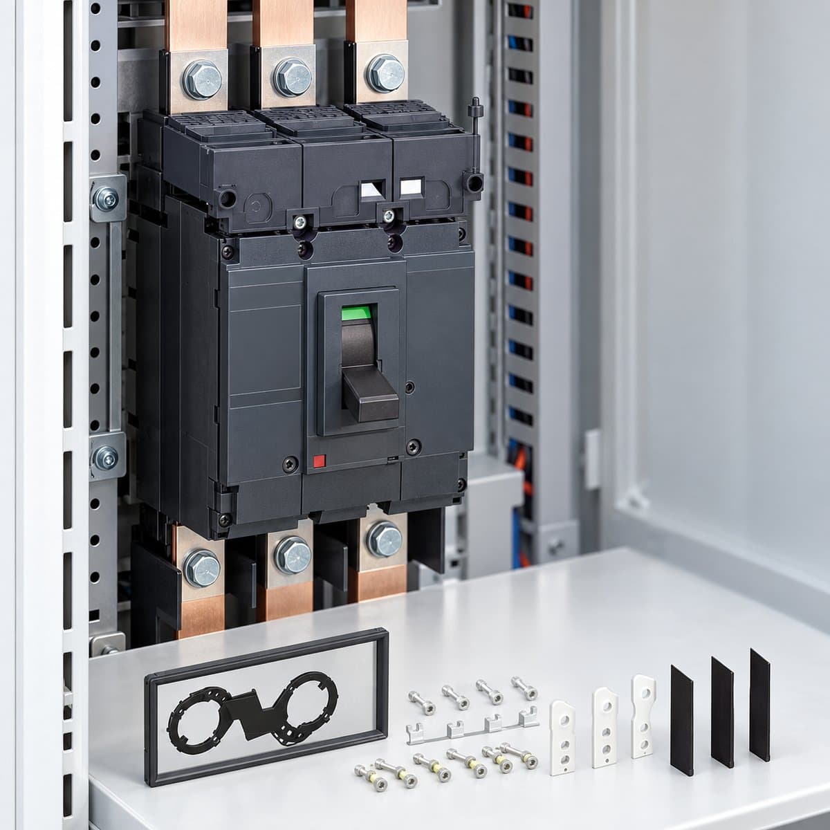 Phụ kiện MCCB ComPacT NSX Schneider đã lắp đặt trong nhà