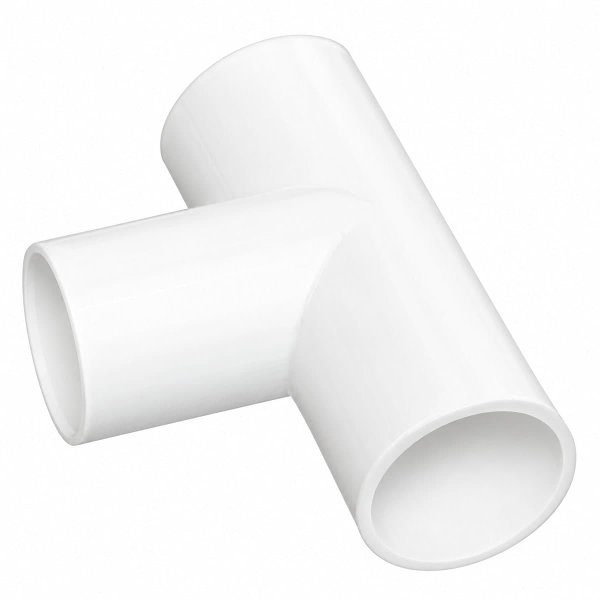 T nối cho ống ống luồn PVC Panasonic trên nền trắng, ảnh sản phẩm chính diện