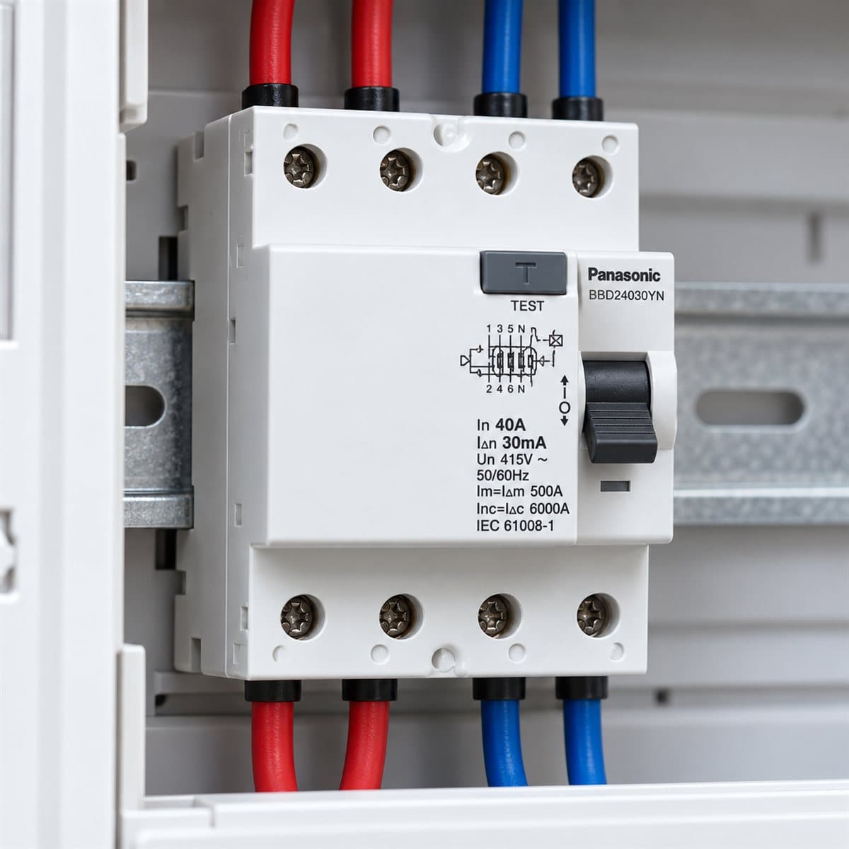 Cầu dao chống rò ELB Panasonic đã lắp đặt trong nhà