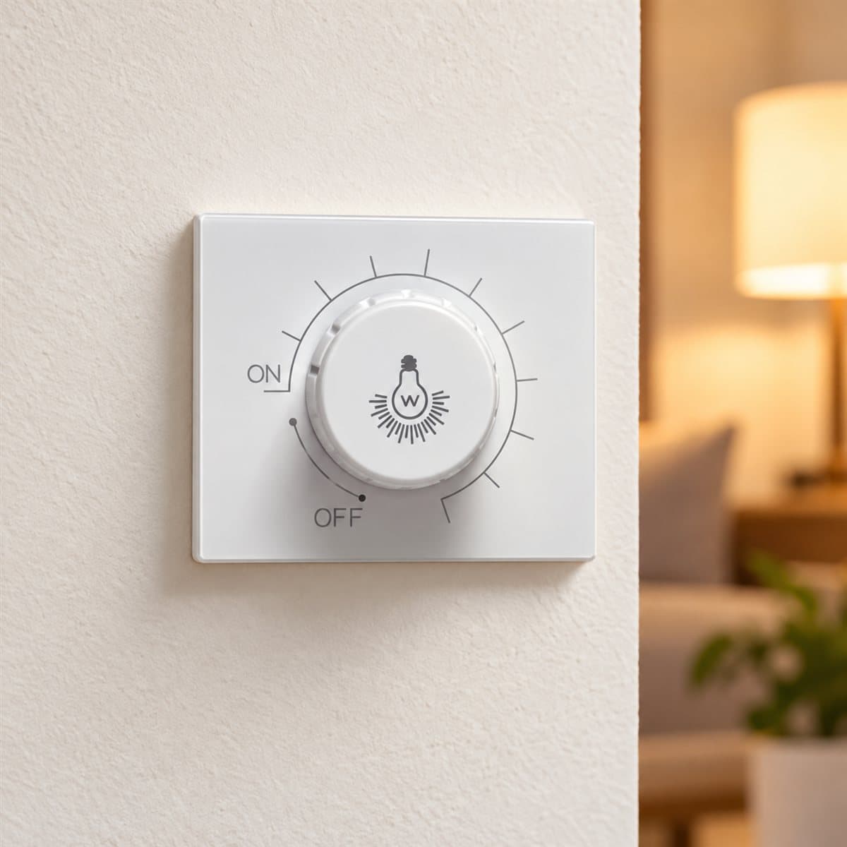 Bộ điều chỉnh độ sáng đèn, 1 mô-đun Rivia Legrand đã lắp đặt trong nhà