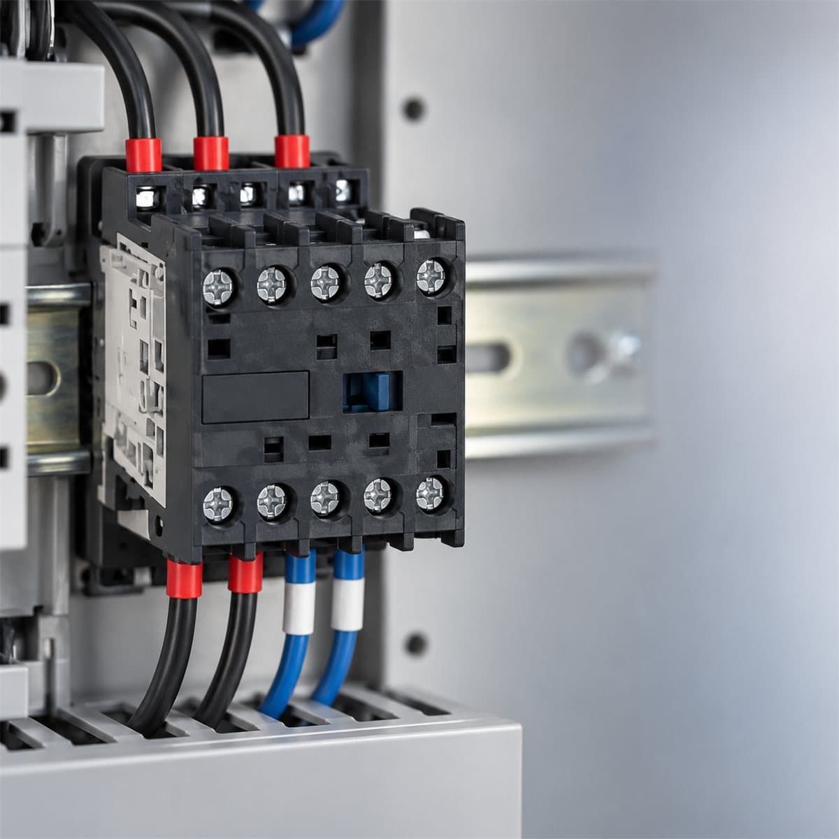 Rơ le điều khiển TeSys K Schneider đã lắp đặt trong nhà