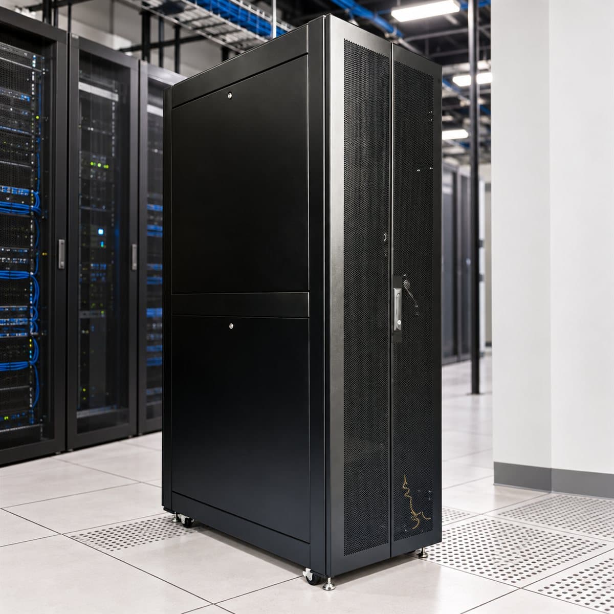 Tủ rack SmartRak 3.0 42U Legrand đã lắp đặt trong nhà