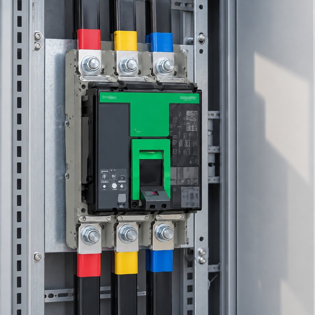 MCCB ComPacT NS 630-3200A Schneider đã lắp đặt trong nhà
