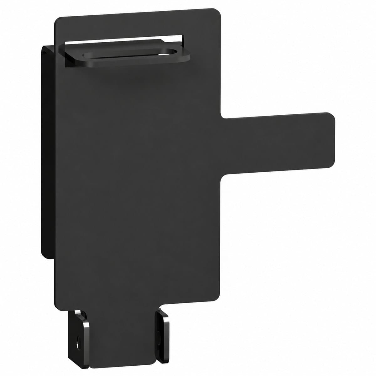 Khoá cần gạt 1-3 ổ khoá móc (cố định) – EZC400/630 Schneider trên nền trắng, ảnh sản phẩm chính diện