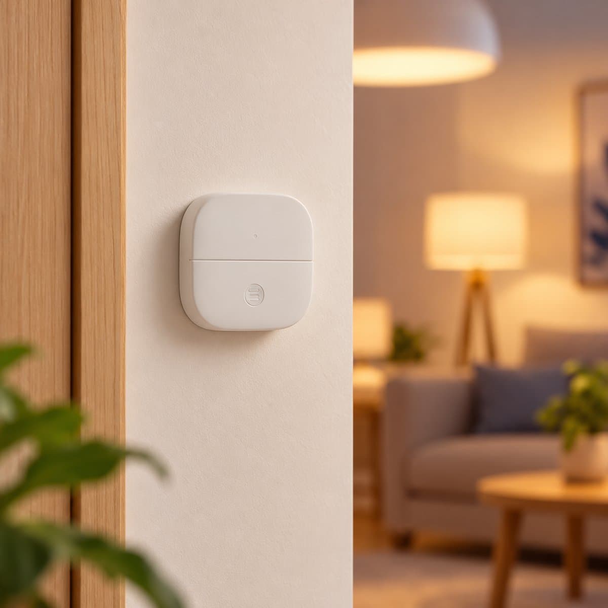 Nút bấm thông minh WiZ Portable Button đã lắp đặt trong nhà