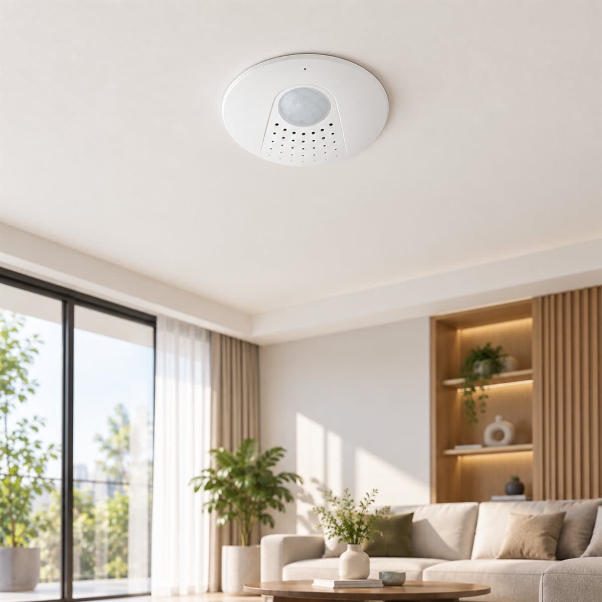 Cảm biến hiện diện Lumi đã lắp đặt trong nhà