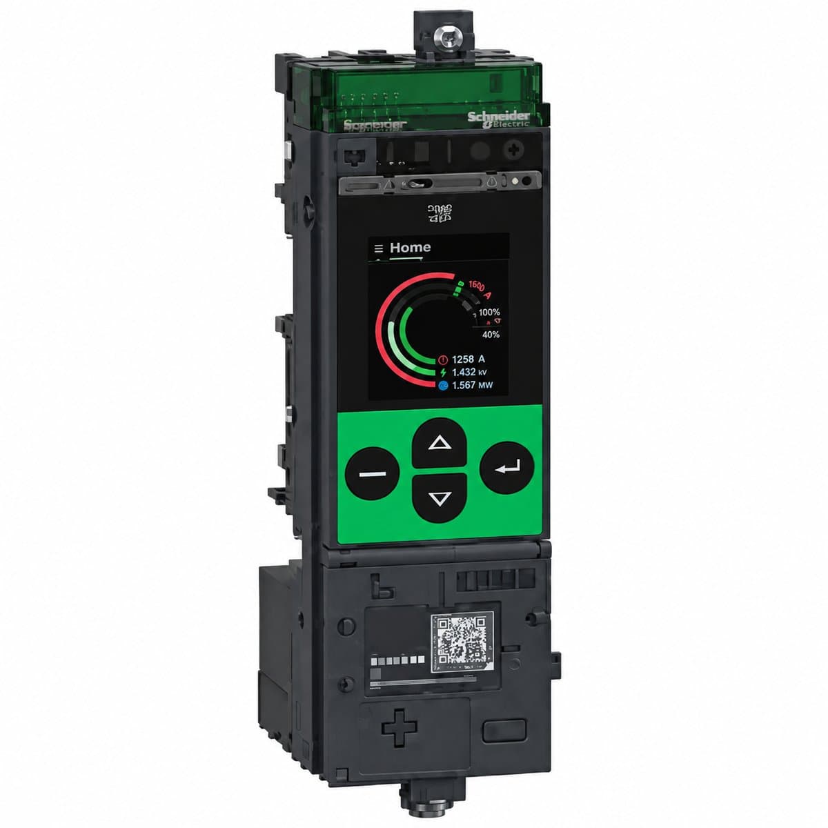 ACB MasterPacT MTZ Micrologic Active Schneider trên nền trắng, ảnh sản phẩm chính diện