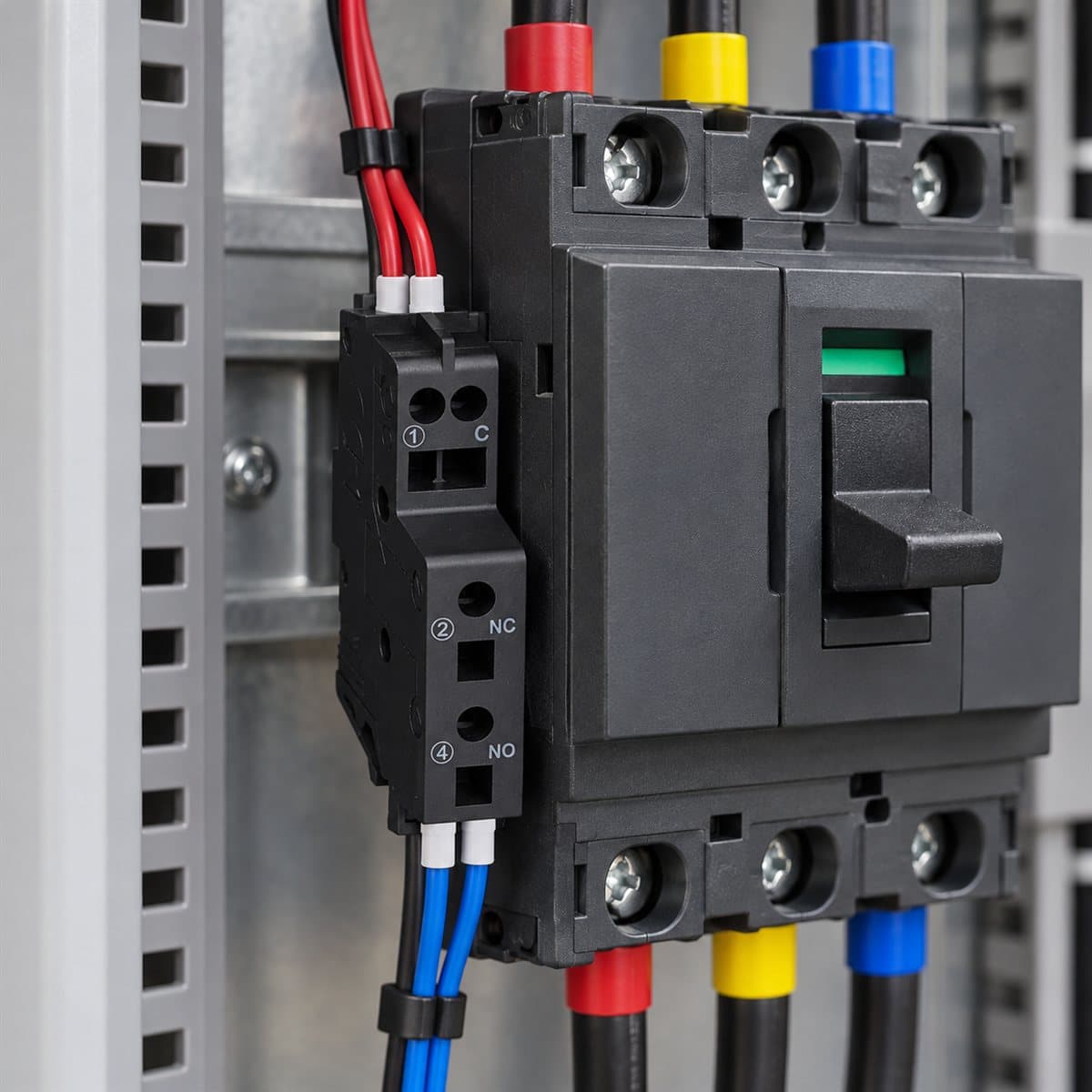 Tiếp điểm phụ OF/SD cho MCCB ComPacT NSXm Schneider đã lắp đặt trong nhà