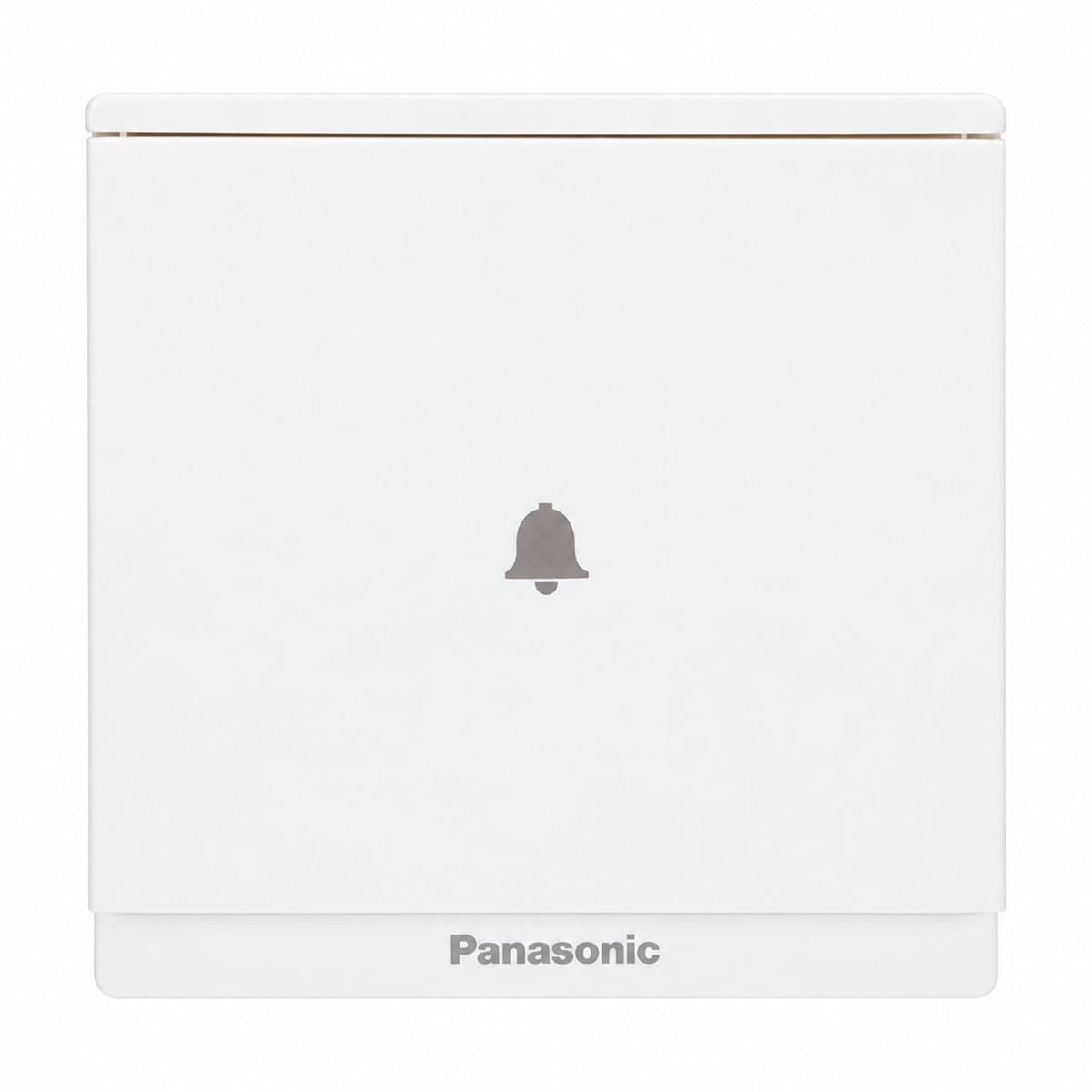 Nút nhấn chuông Moderva Panasonic trên nền trắng, ảnh sản phẩm chính diện