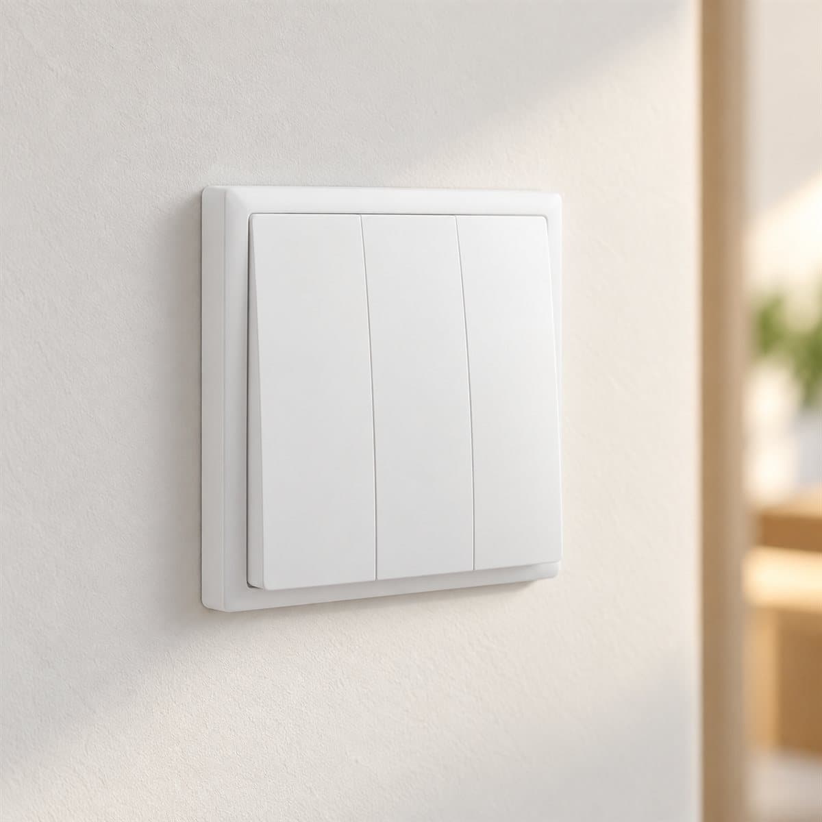 Công tắc ba 1 chiều Eloé Legrand đã lắp đặt trong nhà