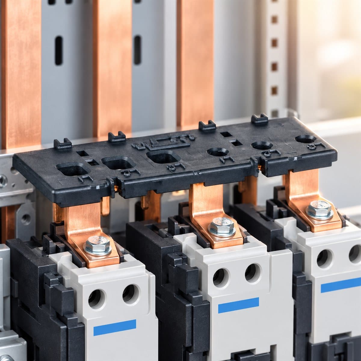 Bộ nối mạch lực đảo chiều TeSys LC1D Schneider đã lắp đặt trong nhà