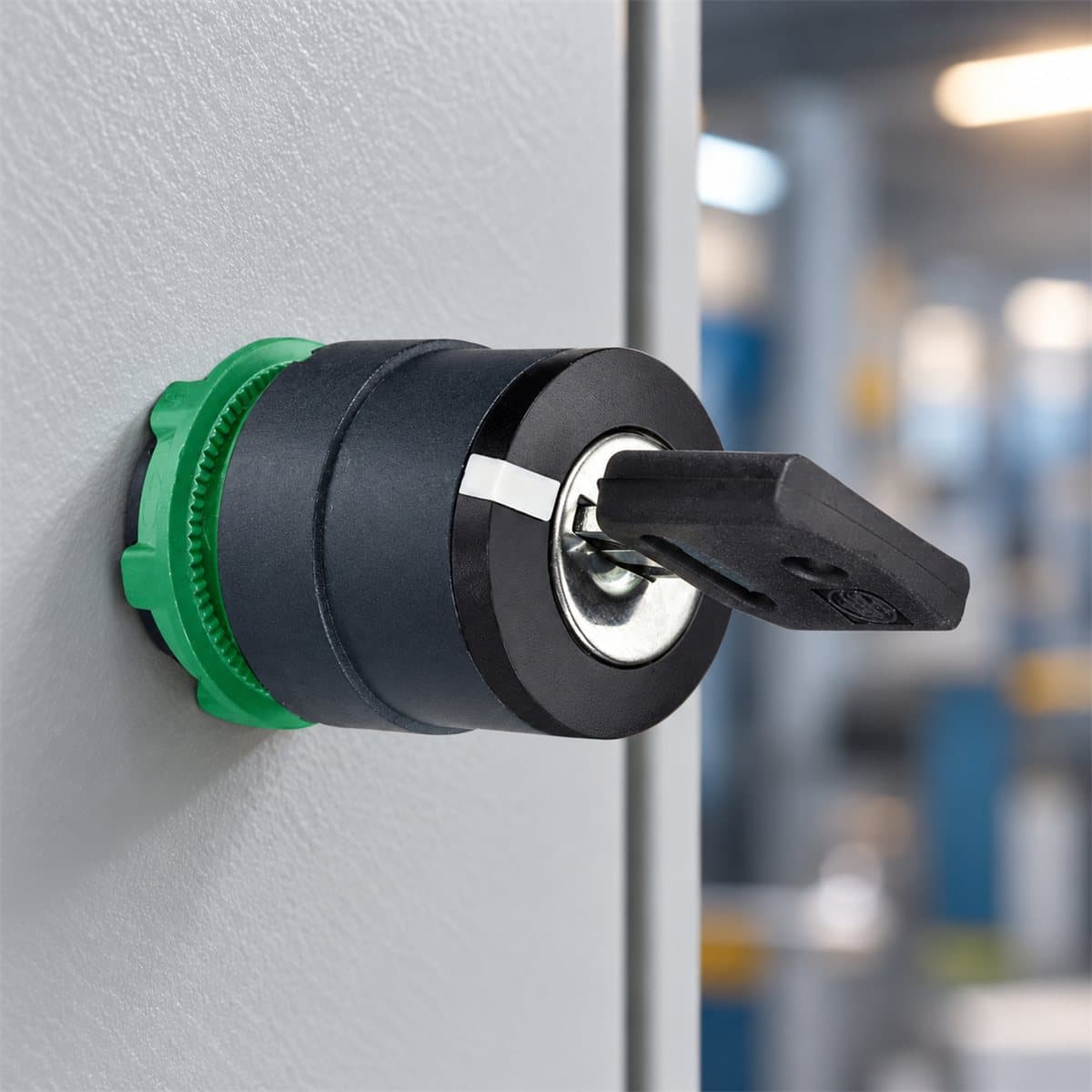 Đầu công tắc chìa khoá (lắp ráp) Harmony XB5 Ø22 Schneider đã lắp đặt trong nhà