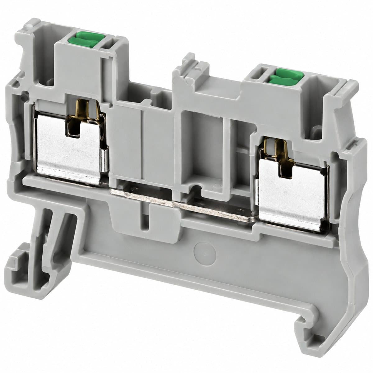 Cầu đấu dây push-in NSYTRP Schneider trên nền trắng, ảnh sản phẩm chính diện