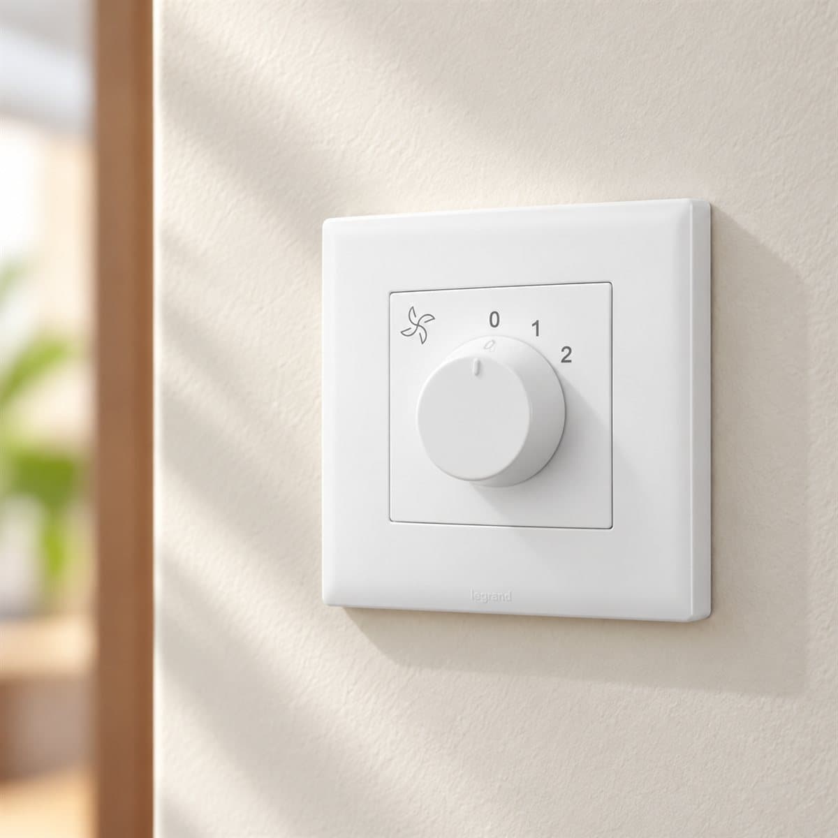 Điều chỉnh tốc độ quạt Eloé Legrand đã lắp đặt trong nhà
