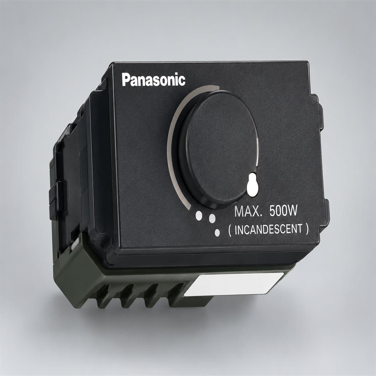 Công tắc điều chỉnh độ sáng đèn, có bật tắt Full Color Wide Panasonic chụp góc nghiêng 3/4, thấy rõ mặt và cạnh bên